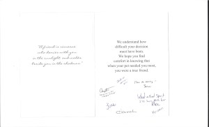 Audubon Clinic card page 2