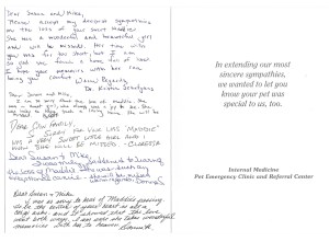 Dr Schafgans & staff card page 2